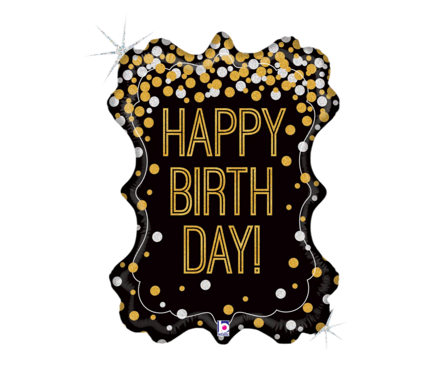 Betallic 34" Metallic Birthday Frame Balloon