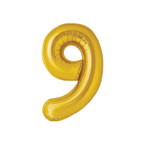 PRIMA 34" Gold Foil Balloon Number