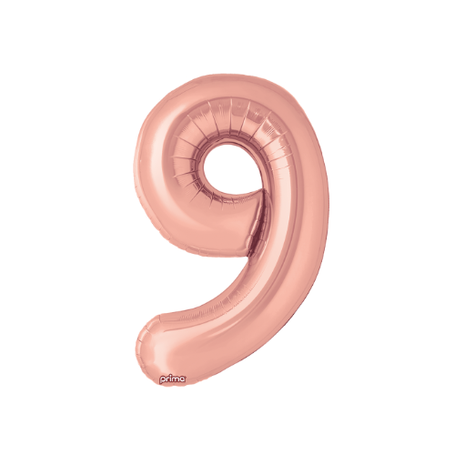 PRIMA 34" Rose Gold Foil Balloon Number