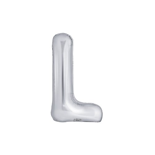 PRIMA 16" Silver Foil Balloon Letter (2ct)