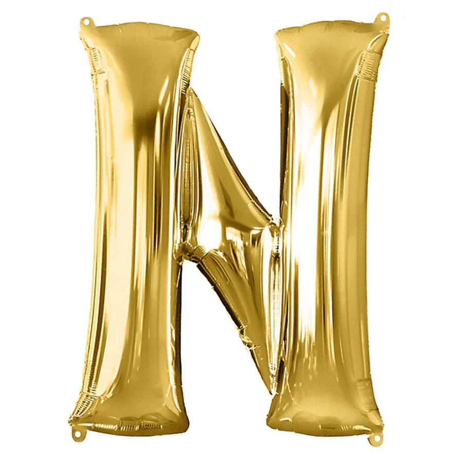 34" Gold Foil Balloon Letter