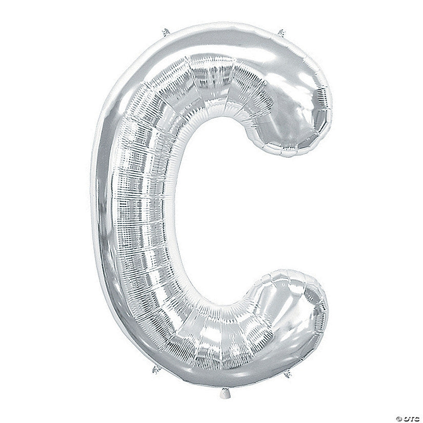 34" Silver Foil Balloon Letter