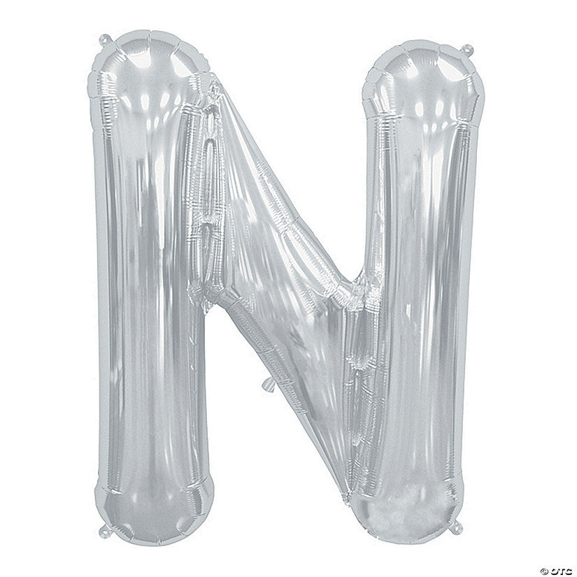 34" Silver Foil Balloon Letter