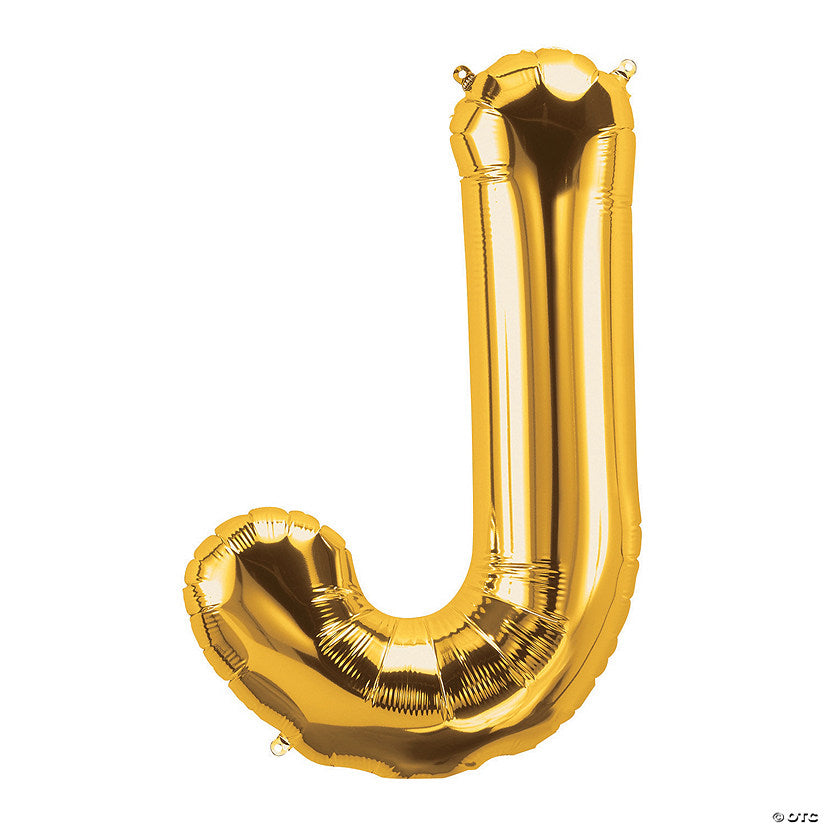 34" Gold Foil Balloon Letter