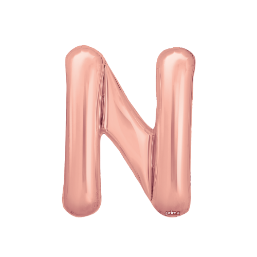 PRIMA 16" Rose Gold Foil Balloon Letter (2ct)