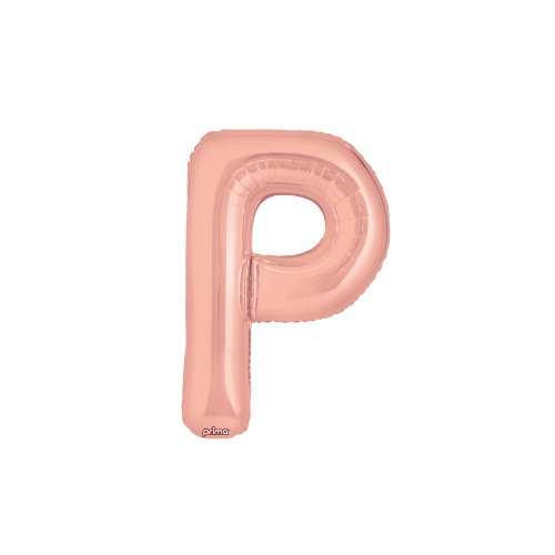 PRIMA 16" Rose Gold Foil Balloon Letter (2ct)