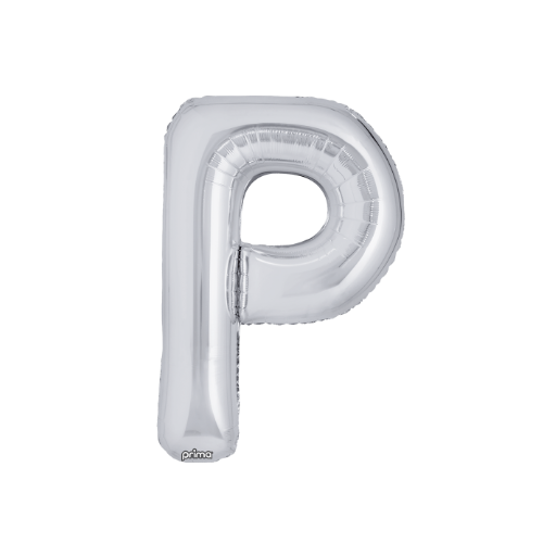 PRIMA 16" Silver Foil Balloon Letter (2ct)