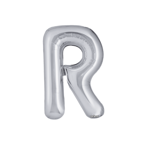 PRIMA 16" Silver Foil Balloon Letter (2ct)