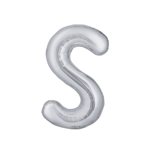 PRIMA 16" Silver Foil Balloon Letter (2ct)