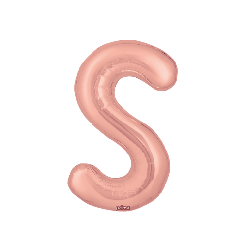 PRIMA 16" Rose Gold Foil Balloon Letter (2ct)