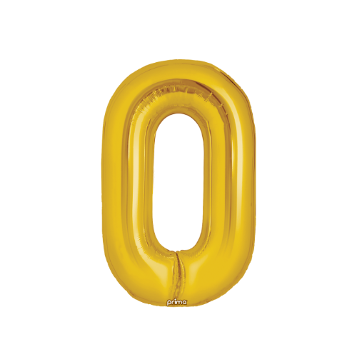 PRIMA 34" Gold Foil Balloon Number