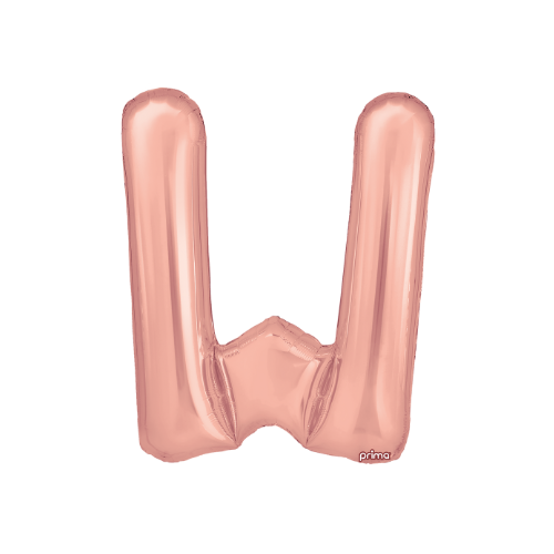 PRIMA 16" Rose Gold Foil Balloon Letter (2ct)