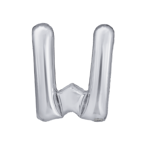 PRIMA 16" Silver Foil Balloon Letter (2ct)