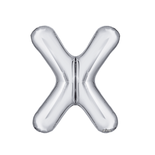 PRIMA 16" Silver Foil Balloon Letter (2ct)