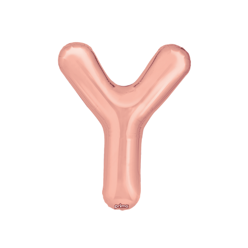 PRIMA 16" Rose Gold Foil Balloon Letter (2ct)