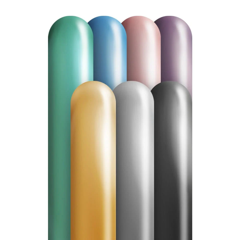KALISAN 260” Mirror Assorted Latex (50ct) Nozzle Up