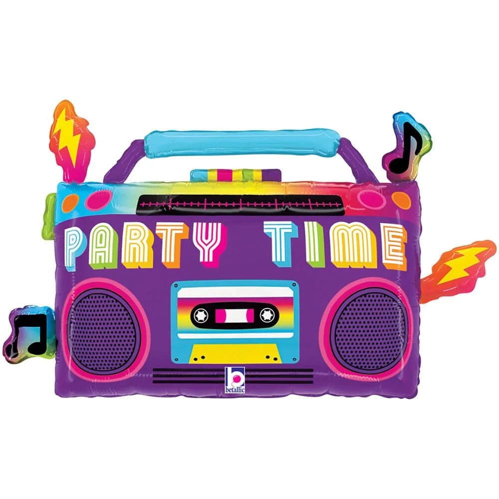 Betallic 28" Party Time Boom Box Balloon