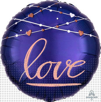 Anagram 17" Navy Wedding