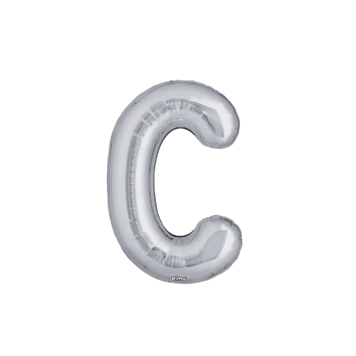 PRIMA 16" Silver Foil Balloon Letter (2ct)