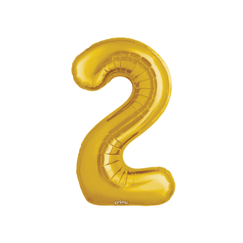 PRIMA 34" Gold Foil Balloon Number