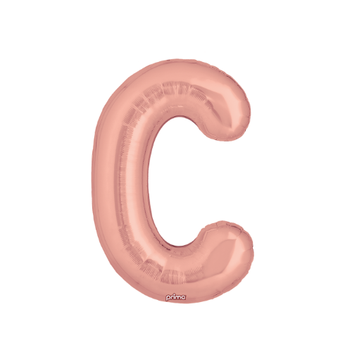 PRIMA 16" Rose Gold Foil Balloon Letter (2ct)