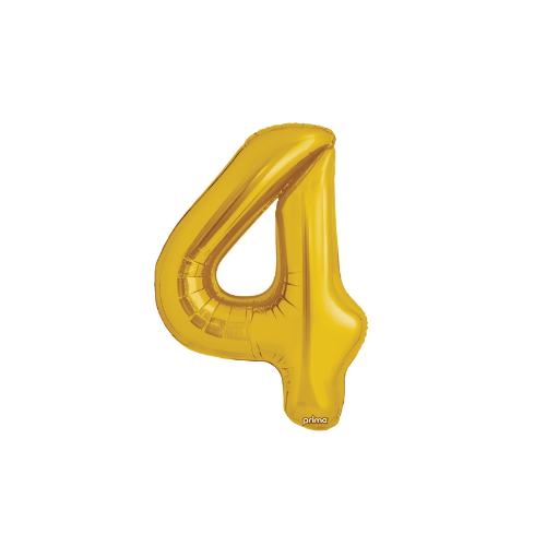PRIMA 16" Gold Foil Balloon Number (2ct)