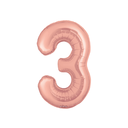 PRIMA 34" Rose Gold Foil Balloon Number