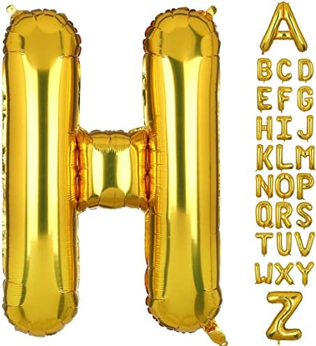 34" Gold Foil Balloon Letter