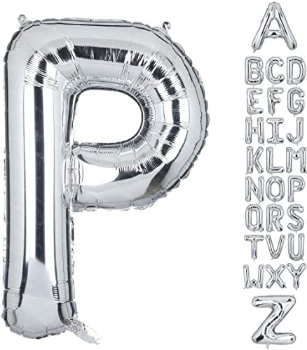 34" Silver Foil Balloon Letter