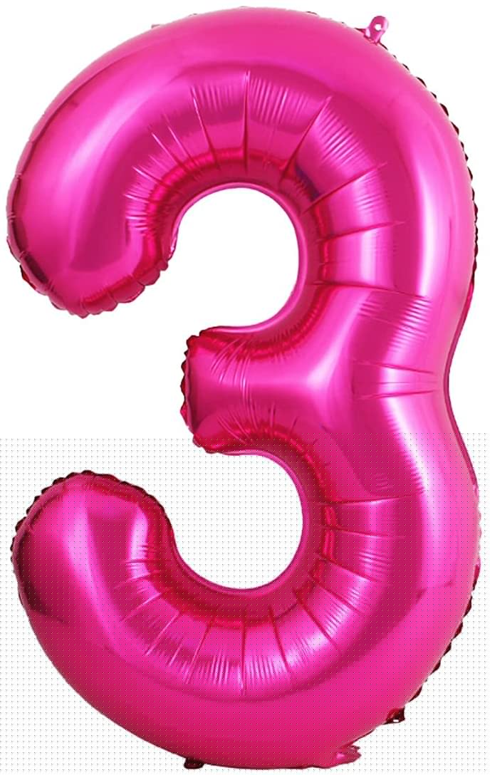 Party America 34" Fuchsia Jumbo Numbers