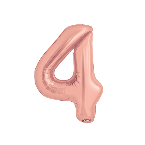 PRIMA 34" Rose Gold Foil Balloon Number