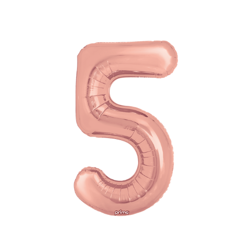 PRIMA 34" Rose Gold Foil Balloon Number
