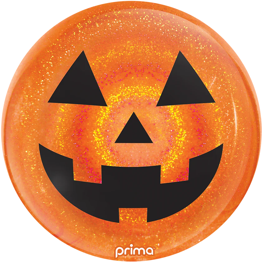 PRIMA 20" Jack-o'-lantern Orange Glitter Sphere