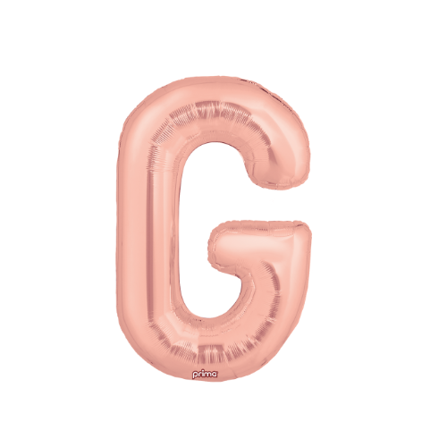PRIMA 16" Rose Gold Foil Balloon Letter (2ct)