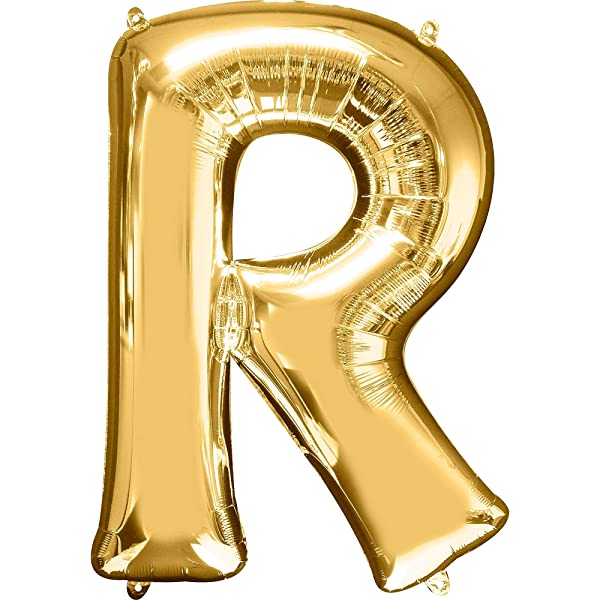 34" Gold Foil Balloon Letter