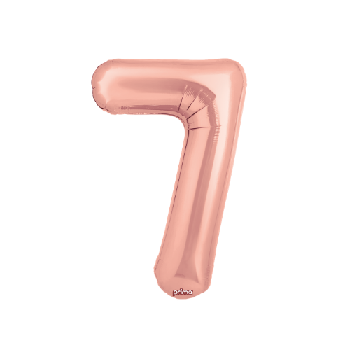 PRIMA 34" Rose Gold Foil Balloon Number
