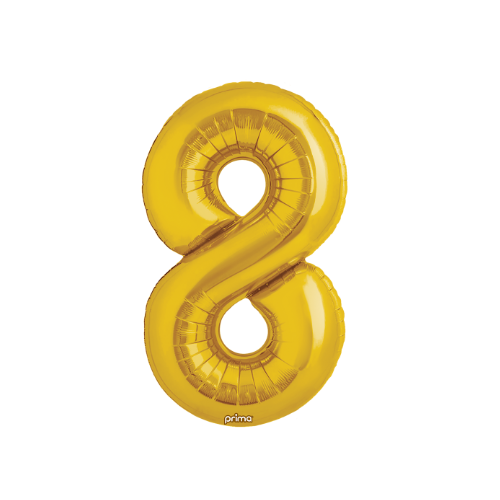 PRIMA 34" Gold Foil Balloon Number