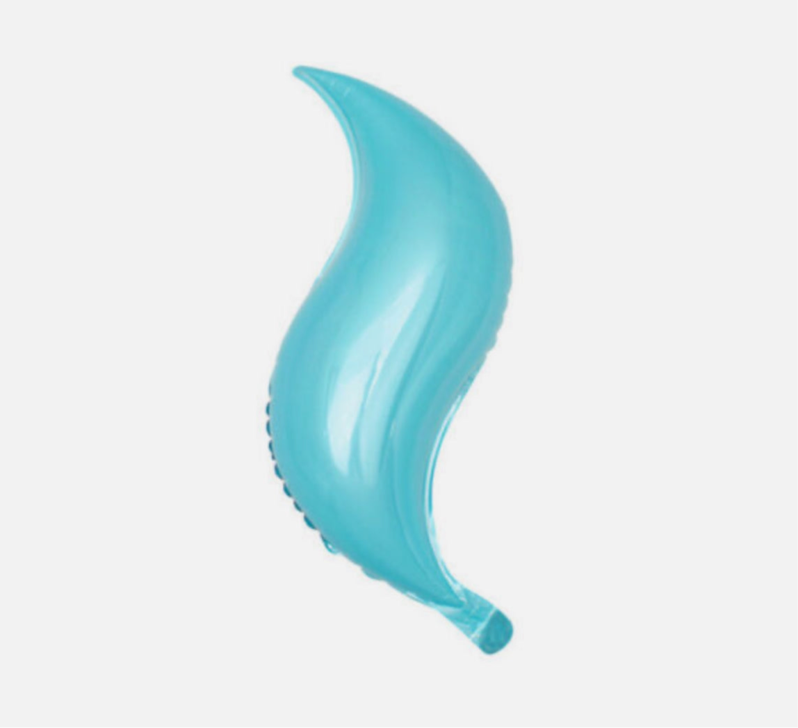 24” Sea Mermaid Tail Turquoise (2 Curves)