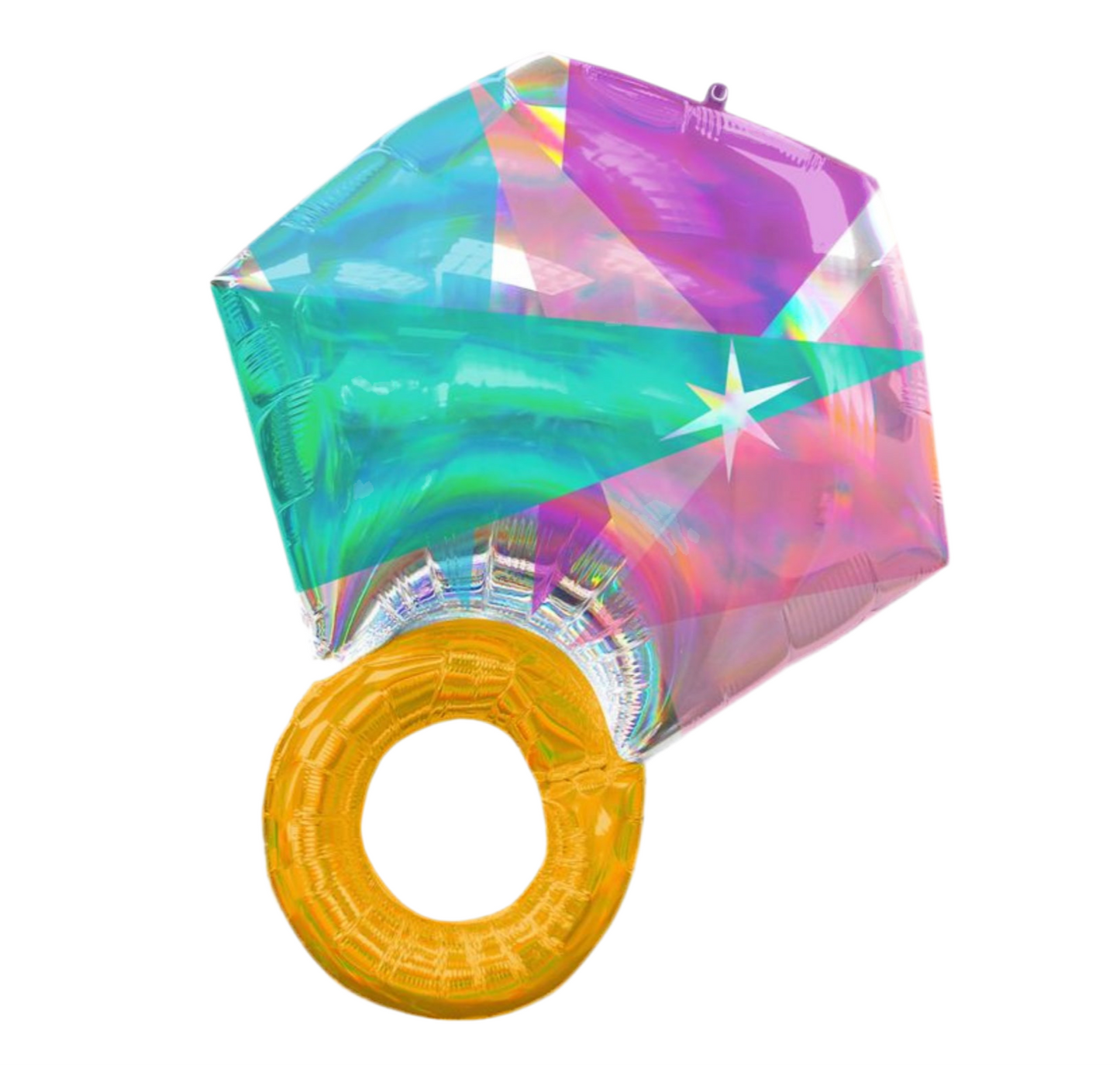 Anagram 27" Iridescent Wedding Ring Balloon