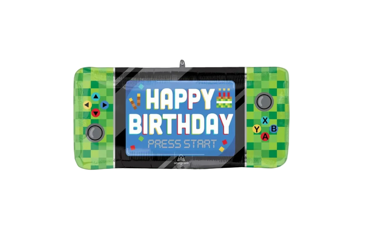 ANAGRAM 27" 8 Bit Birthday Balloon