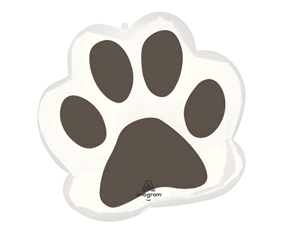 Anagram 23" Pawsome Party Dog Paw Print Shape
