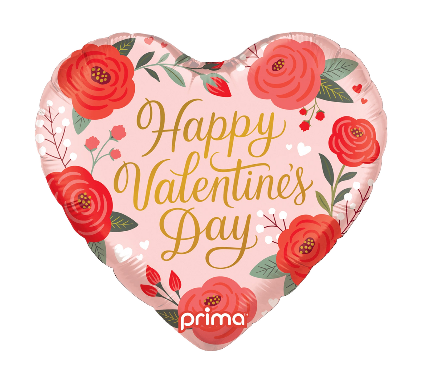 PRIMA 18" Heart Happy Valentine's Day Trendy Roses