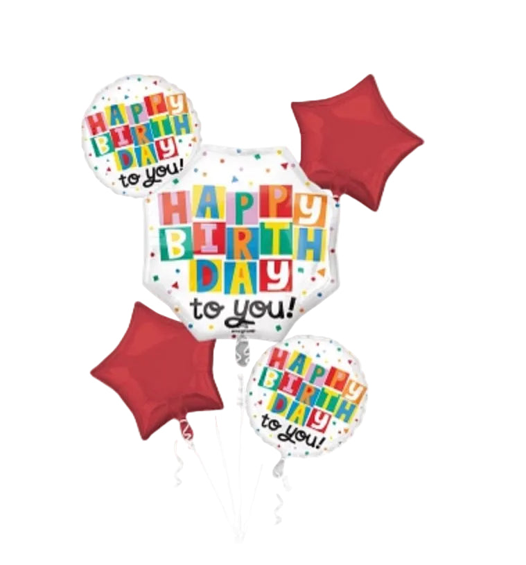 Anagram Celebrate the Day Birthday Balloon Bouquet