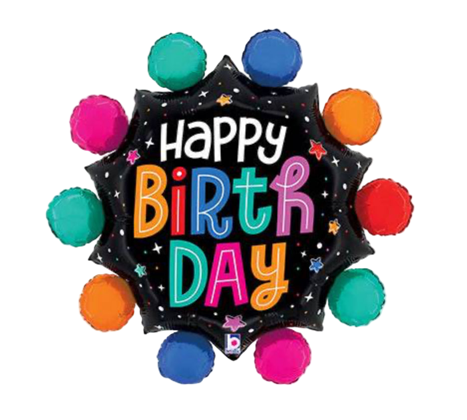 Betallic 29" Colorful Circles Birthday