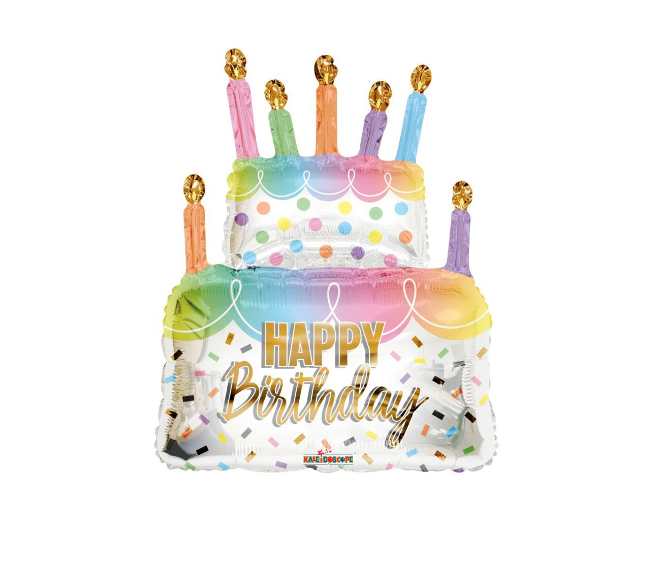 36" Birthday Cake And Candles Balloon
