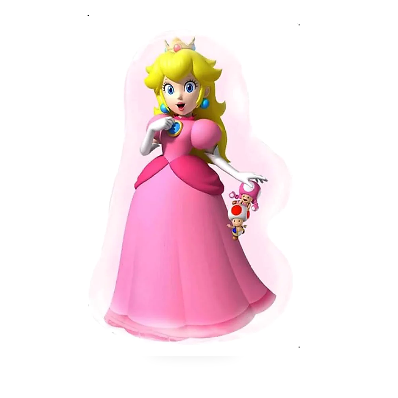 28" Princess Peach Foil Balloon (FLAT)