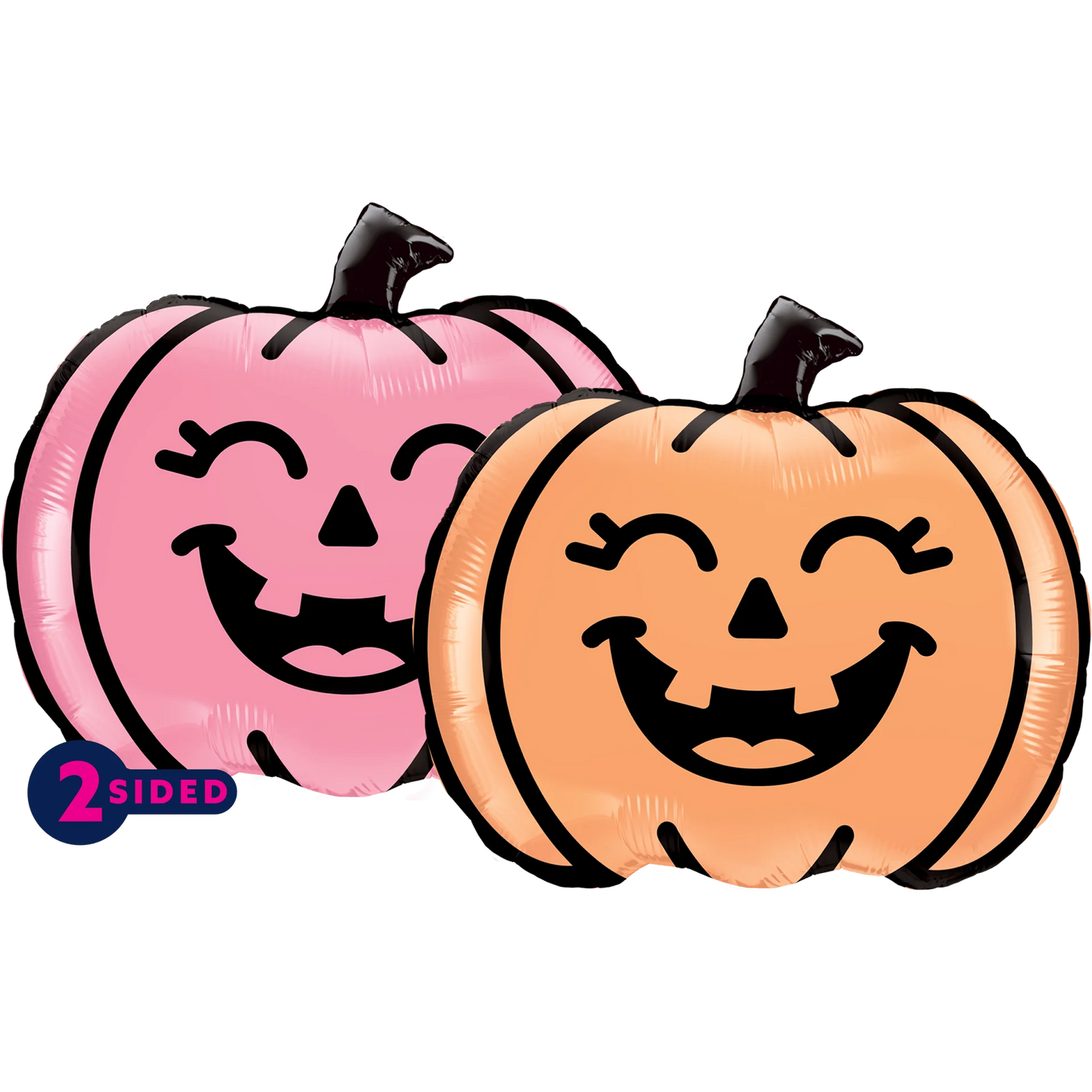 PRIMA 9" Air-filled Smiling Jack-o'-lantern Shape