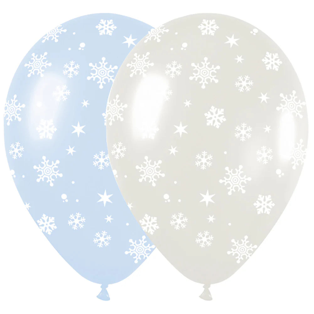 SEMPERTEX 11" Snowflakes Pastel Matte -50ct