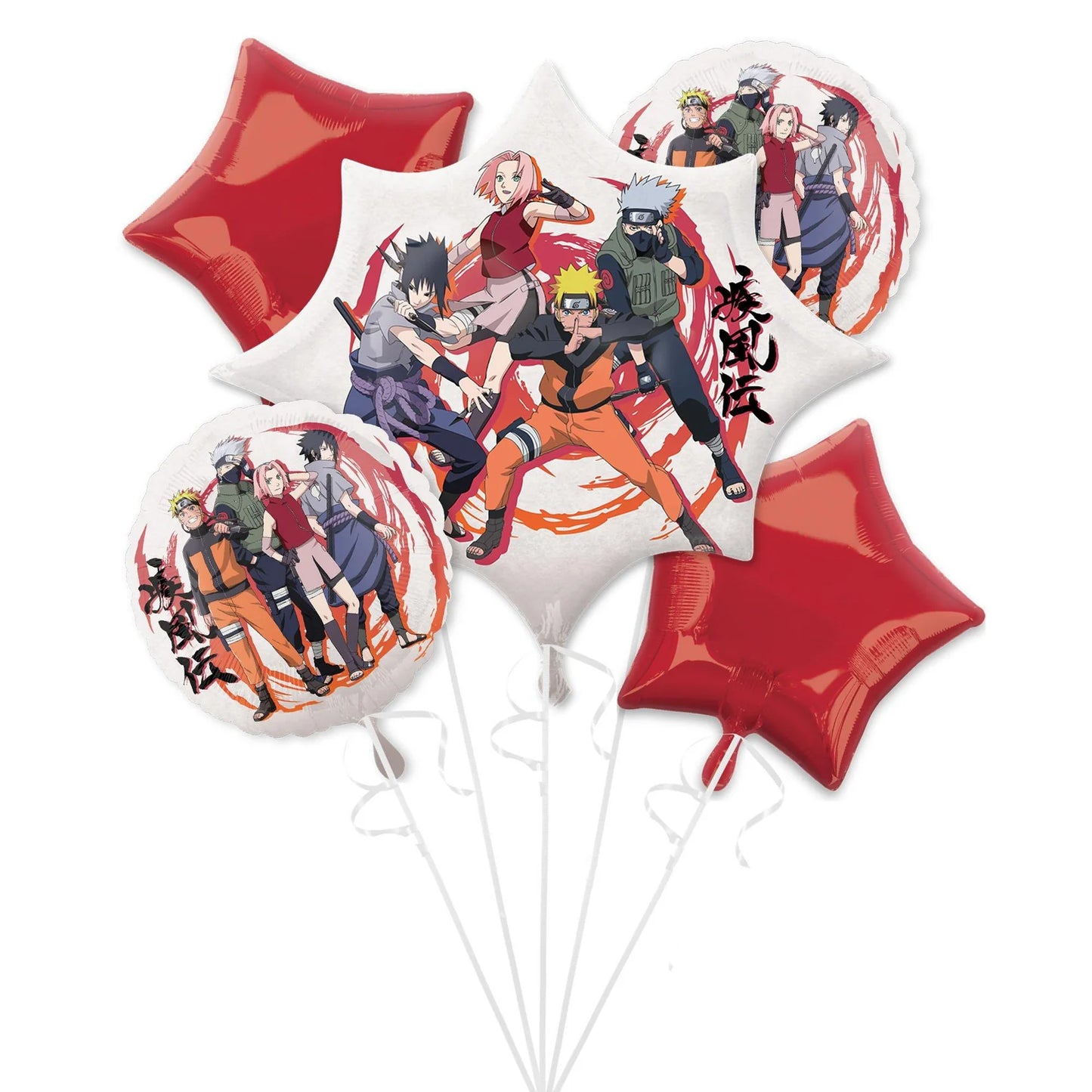 Anagram Naruto Balloon Bouquet 5ct