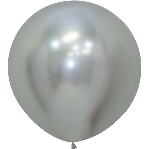 Sempertex 24" Latex Reflex Silver 3ct